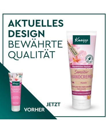 Kneipp Sensitive Hand Cream Almond Blossom - Skin-Soft Almond Oil Pack of 8 (75 ml each) | International Shipping Available - Buy Online on GoSupps.com