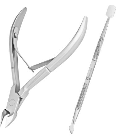 Cuticle Remover Tool Set Stainless Steel Professional Cuticle Nipper and Pusher Nail Care Manicure Pedicure (Cuticle Pusher) - Buy Online on GoSupps.com