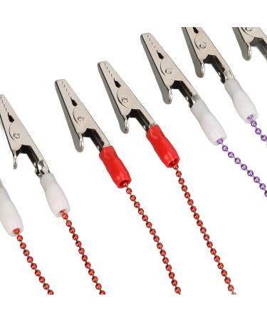 Stainless Steel Dental Bib Holder Clips - Pack of 10 Versatile Two-Head Design for Dental Procedures | International Shipping Available - Buy Online on GoSupps.com