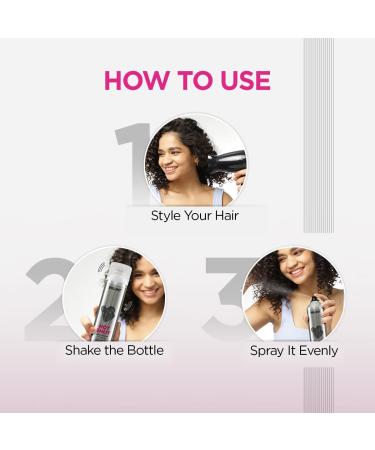 B.BLUNT Hot Shot Hold Spray for Instant & Firm Hold - 300 ml Black - Buy Online on GoSupps.com