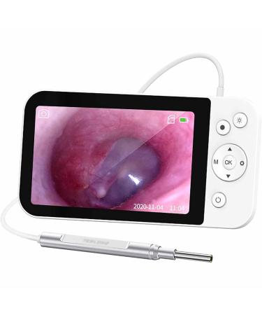 HSRG Portable USB digital photo camera 5-inch 1080p HD screen ear cleaner 3.9 mm-hand-handed visual ear cleaning photo for adults children and pets
