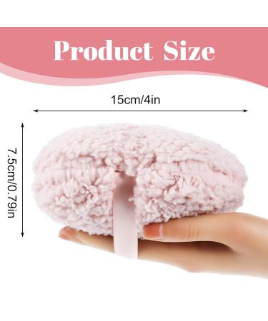 Ultra Soft 4'' Body Powder Puff - Washable Large Velour Applicator for Loose Mineral Powder | Reusable Velvet Dust Puff for Face & Body - Buy Online on GoSupps.com