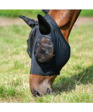 Buy Busse Fly Mask Twin Fit Flexi in Black | Premium Fly Protection for Horses - International Shipping - Buy Online on GoSupps.com