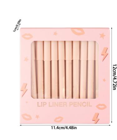 Set of 12 matte lip pencils - For girls friends wives grandmothers daughters nurses police officers - Buy Online on GoSupps.com