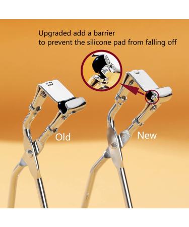 Silicone Eyelash Curler with Refill Pads - Mini Lash Curler for Dramatic Look | Fits All Eyelash Shapes - Buy Online on GoSupps.com