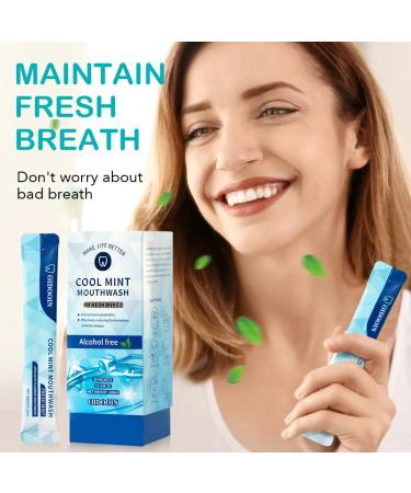 Travel Size Mouthwash Packets - TSA Approved Alcohol-Free Natural Ingredients for Bad Breath - 20 Pack (0.37 Fl Oz - Buy Online on GoSupps.com