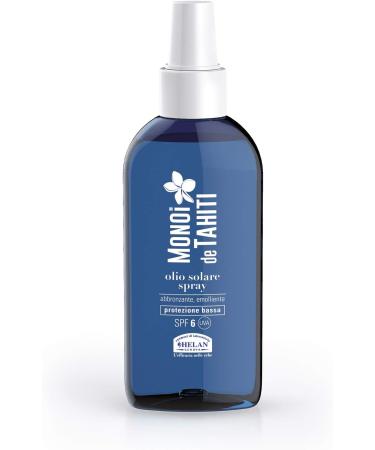 Helan Monoi De Tahiti - Tanning Oil with Coconut Oil for Face and Body Body Oil with Sun Protection SPF 6 Sunscreen Body Spray with Natural Tan Accelerator Water-Resistant 150 ml - Made in Italy - Buy Online on GoSupps.com