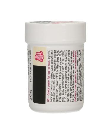 FunCakes Food Colour Paste Black Concentrated Food Colouring Paste for Batter Cream Fondant Marzipan Dough Modelling and Flower Paste. Halal and Kosher. 30 g