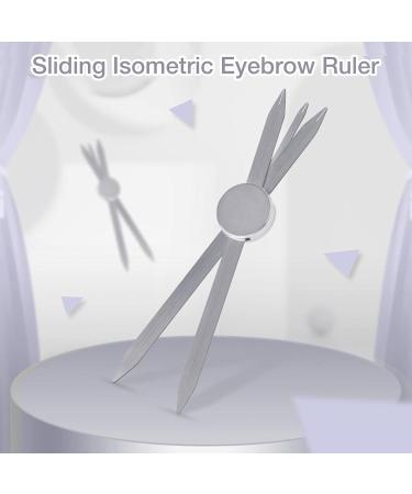 sillervan Isometric Eyebrow Ruler Adjustable Size Eyebrow Card with Multiple Functions Biological - Buy Online on GoSupps.com