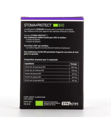 Synactives Stoma Protect Organic Food Supplement Comfort Stomach Comfort Pack of 2 x 14 Tablets (2) - Buy Online on GoSupps.com
