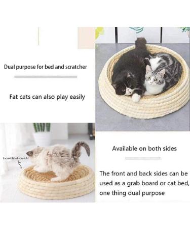 Natural Straw Small Medium Cat and Dog Sofa Bed - Comfortable Pet Bed & Scratcher - Eco-Friendly - Buy Online on GoSupps.com