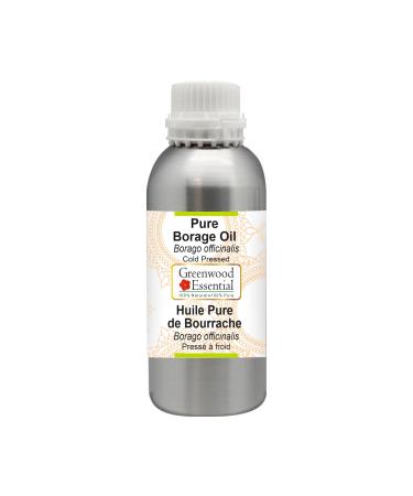 Greenwood Essential Pure Borage Oil (Borago officinalis) Pure Therapeutic Grade Cold Pressed 1250ml (42.2 oz)