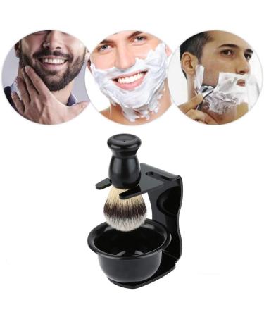 JZK 3 in 1 Razor Brush Kit - Men's Shaving Tool Set with Razor Frame Soap Shell & Hair Brush for Ultimate Grooming - Buy Online on GoSupps.com