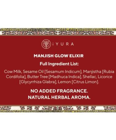 iYURA Manjish Glow Elixir - Traditional Glow-Boosting Face Moisturizer for an Instant Dewy Glow & Clear-looking skin Lightweight 100% Natural Nighttime Face Oil 1.69 fl oz - Buy Online on GoSupps.com