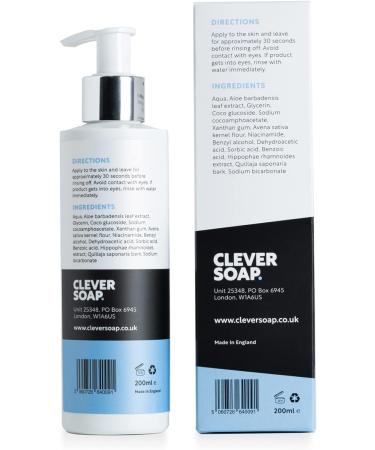 Clever Soap 2% Colloidal Oatmeal & Niacinamide Face Wash - Gentle Hydrating Cleanser for Eczema, Rosacea, Psoriasis & Dry, Sensitive Skin - Daily Skincare for Women & Men - Buy Online on GoSupps.com