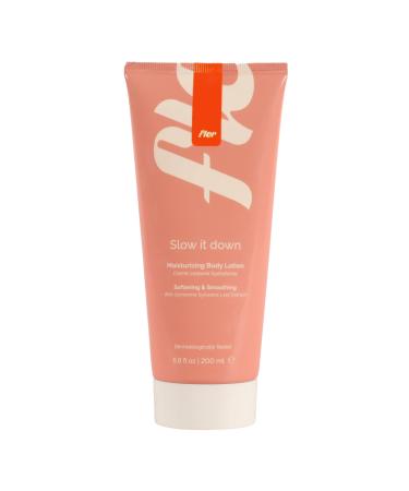 Fler Slow It Down - Slows Hair Regrowth Body Lotion Moisturizer Fast-Absorbing Post Shaving Cream for Irritated Skin Soothing Vegan Paraben & Sulfate Free 200 ml / 6.8 fl oz Made in Italy
