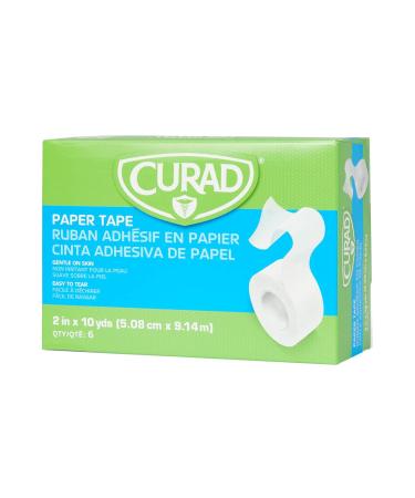 CUARD Paper Medical Tape 2 Inch x 10 Yard - Pack of 6 | Gentle Adhesive for Wound Care and First Aid - Buy Online on GoSupps.com