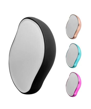 Crystal Hair Eraser - Painless Hair Removal Tool for Men and Women - Fast & Easy Exfoliation - Suitable for Arms, Legs, Back, Chest - Soft, Smooth, Silky Skin - Black - Buy Online on GoSupps.com