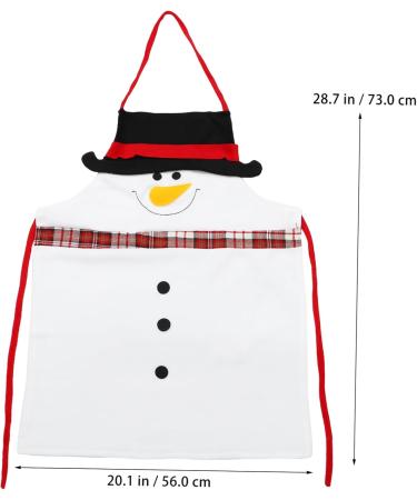 Angoily Christmas Apron Santa Claus Outfit Christmas Kitchen Apron Cooking Apron Hair Cutting Cape Santa Outfits Christmas Party Favors Fabric At Home Work Barber Supplies - Buy Online on GoSupps.com