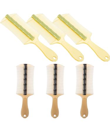 Lot de 6 Peignes Antipelliculaires Dents Fines Grosse Taille Plastique pais Double Face avec Manche Ergonomique pour Enlever Lentes Poux et Pellicules Chez Gar on