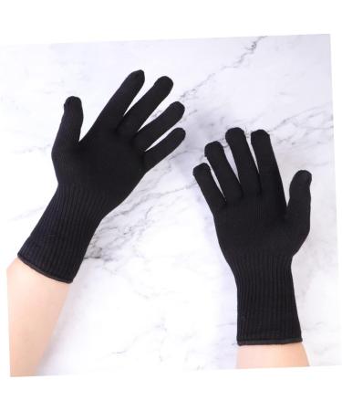 4 Pairs Hair Curling Cotton Gloves - Gloves Hair Straightener 25X11cmx2pcs Blackx2pcs - Buy Online on GoSupps.com