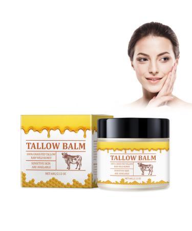 Crsetmyth Tallow Balm cream for skin care 60 g honey balm beef tallow cream for body beef tallow cream for skin care moisturizer for face and body