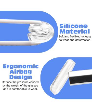 Kasesses 20 Pairs Self-Adhesive Nose Pads for Glasses - Non-Slip Silicone Airbag Cushions for Full Format & Sunglasses - Buy Online on GoSupps.com