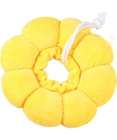 Buy Mhwan Halskrause Cat Neck Straps - Breathable Cotton Waterproof Cute Flower Design - Anti-Loss Neck Rope for Cats (M) Yellow - Buy Online on GoSupps.com
