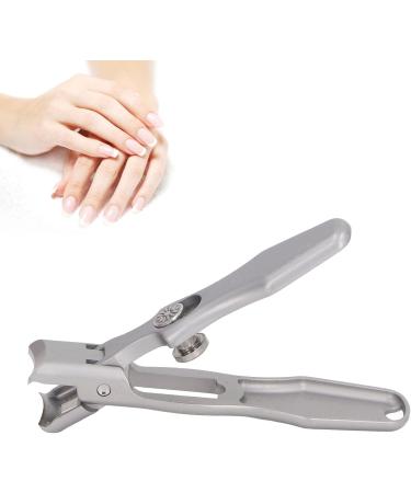 Anti Splash Nail Clipper Set Large Opening Stainless Steel Nail Cutter with Nail Clippings Collector Double Curved Blades Technology for Men & Women (Silver) - Buy Online on GoSupps.com