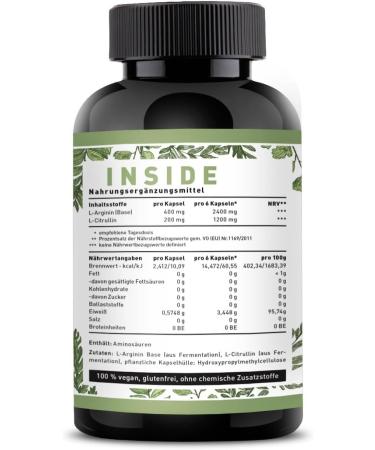 Buy L-Arginine Base & L-Citrulline 400 Capsules - 99% Purity 2:1 Ratio 66 Days Supply - High Quality Arginine 2.0 by Zestonics Basics - Buy Online on GoSupps.com