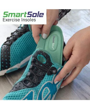 Plantar Fasciitis Insoles for Men & Women | Arch Support & Heel Pain Relief | SmartSole Exercise Insoles - 3/4 Length Medium Size 8.5-11 Women, 7.5-10 Men - Buy Online on GoSupps.com