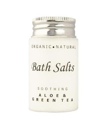 Soothing Aloe and Green Tea Bath Salts | 1.2 oz. Single Use Hospitality/Travel Size Jar | (Case of 50) - Buy Online on GoSupps.com