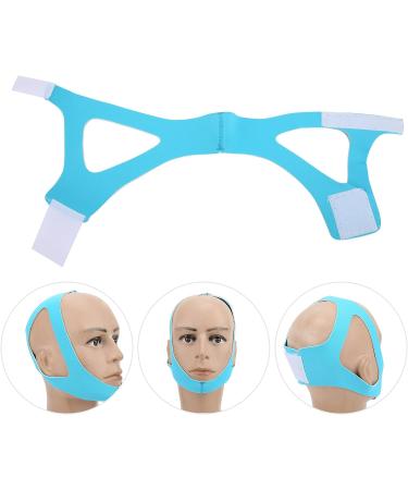 Adjustable Strap Triangular Jaw Support Belt for Snoring Prevention - Sky Blue - Buy Online on GoSupps.com