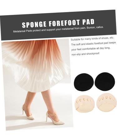 FRCOLOR Forefoot Pad Non Skid Socks - Comfortable Insoles for Heels & Sandals | 2 Pairs Cotton Socks for Women - Buy Online on GoSupps.com