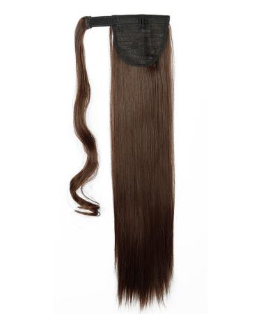 Medium Brown Pferdeschwanz Hair Extension Clip-In Ponytail Braid - 23 Real Hair Piece for Natural Look - Buy Online on GoSupps.com