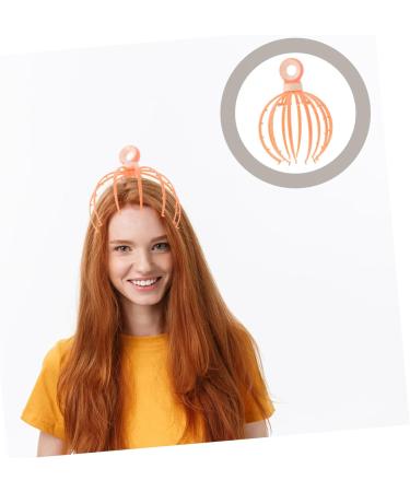 Buy Goohochy Head Massage Device - Tanz-Kreis Handheld Scalp Massager for Stress Relief | Claw Steel Ball Design - 21x15x15cm Orange - International Shipping Available - Buy Online on GoSupps.com