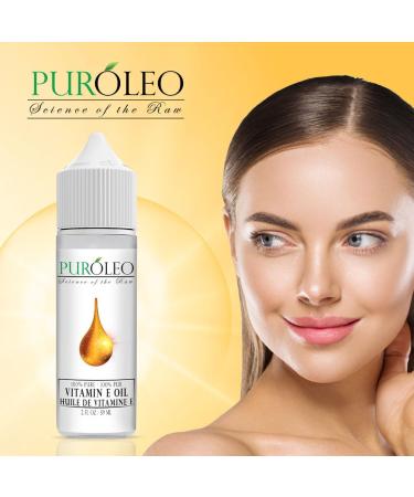 PUROLEO Vitamin E Oil 2 FL Oz/60 ML (Packed in Canada) For Skin Hair Face vitamins Liquid pure Vitamine Pure Oil Ideal for Sensitive vitamin e oil for skin vitamin e oil for face vitamin e oil for hair vitamin-e oil 60 ml (Pack of 1) - Buy Online on GoSupps.com