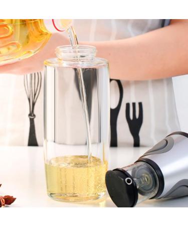 Zerodeko 3 Pcs Oil Can Olive Oil Bottle Terrariums Oil Cruet Dispenser Pressure Measuring Oil Bottle Oil Dispenser Bottle Oil Storage Bottle Seasoning Bottles Kitchen Oil Glass Plastic 28.5X6.7X6.7CMx3pcs Greyx3pcs - Buy Online on GoSupps.com