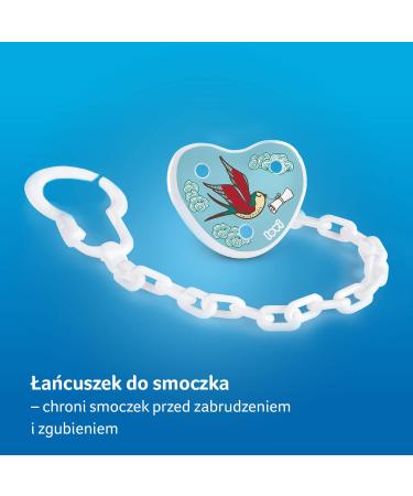 Lovi Pacifier Chain for 0+ Months | BPA Free Safe Design & Practical Clip System | Prevent Loss with Folky Style - Buy Online on GoSupps.com