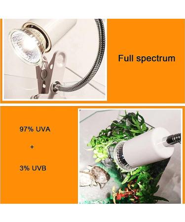 Wooluck 25W Turtle Heat Lamp Bulbs - UVA + UVB Full Spectrum Dimmable Halogen Light for Reptiles & Amphibians (6-Pack) - Buy Online on GoSupps.com