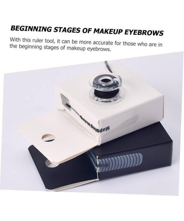 SKISUNO Eyebrow Locating Tool 2pcs Eyebrow Ruler Line Box Eyebrow Ink Dotted Line Cosmetics Eyebrow Accessory - Buy Online on GoSupps.com