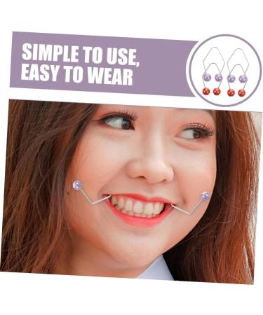 FRCOLOR 2 Pairs Dimple Trainer Dimple Maker for Face Dimple Maker for Cheeks Facial Dimple Maker Facial Exerciser Dimple Maker for Women Accessories European and American Copper 4.30X2.50X0.80CM Assorted Color 1 - Buy Online on GoSupps.com