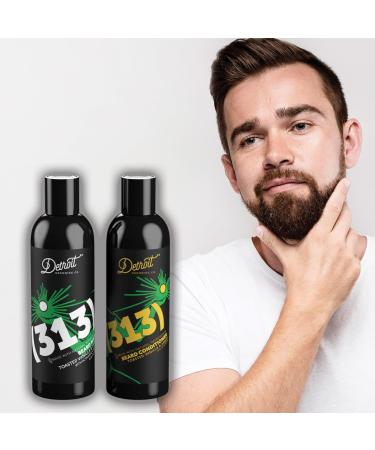 Detroit Grooming Co. Beard Wash & Conditioner Kit for Men - Softens & Strengthens with Argan Oil - Toasted Vanilla Amber Scent - 8oz - International Shipping Available - Buy Online on GoSupps.com