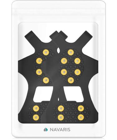 Navaris Silicone Shoe Spikes - 10 Metal Stollen for Snow & Ice Hiking - Claws for Women & Children (EU 37-40) - Buy Online on GoSupps.com