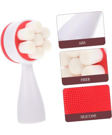 POPETPOP Facial Cleansing Brush Puffs Manual Food Grade Silicone - Buy Online on GoSupps.com