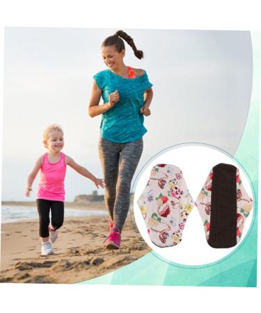 Organic Bamboo Pantiliners for Women - 5pcs Washable Charcoal Menstrual Pads - Buy Online on GoSupps.com
