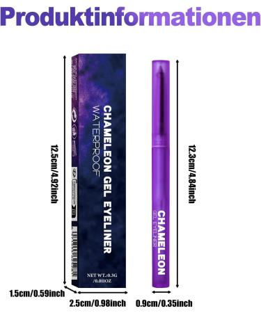  Erinde Chameleon Eyeliner Stylo gel #01 - Buy Online on GoSupps.com