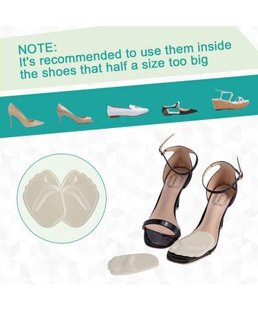 Metatarsal Pads & Ball of Foot Cushions - Silicone Gel Forefoot Inserts for High Heels | 2 Pairs (Beige & Black) - Comfort for Women & Men - Buy Online on GoSupps.com