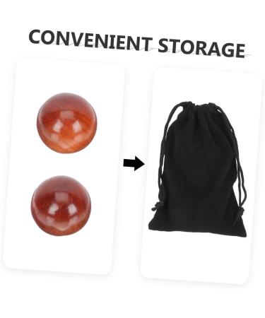 Beavorty 2st Health Ball Wooden Baoding Balls for Hand Massage Spiritual Meditation & Fitness Practice - Buy Online on GoSupps.com