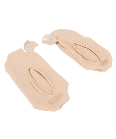 Toe Separator Socks Soft Breathable Bunion Corrector Socks for Office Work (Skin Color)